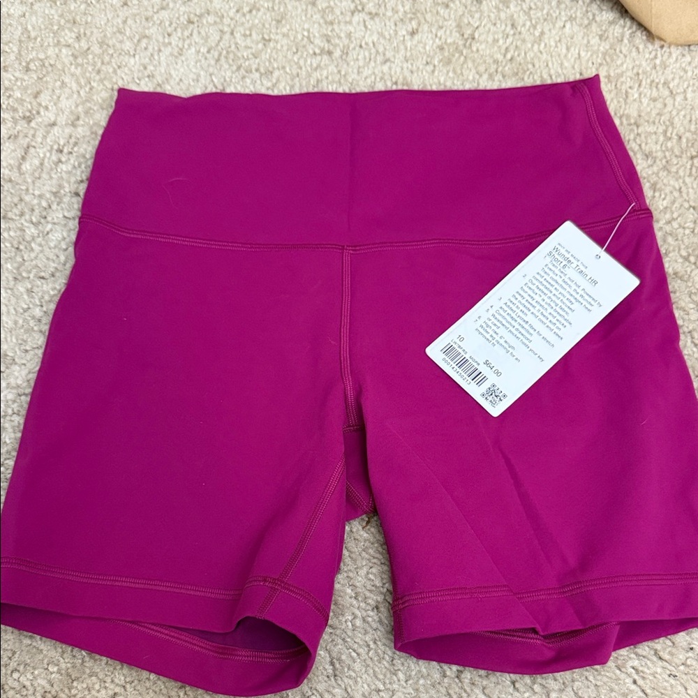 NWT Lululemon wunder train HR short 6”